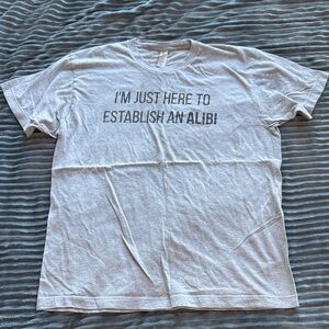 Tultex Light Gray Funny Tee